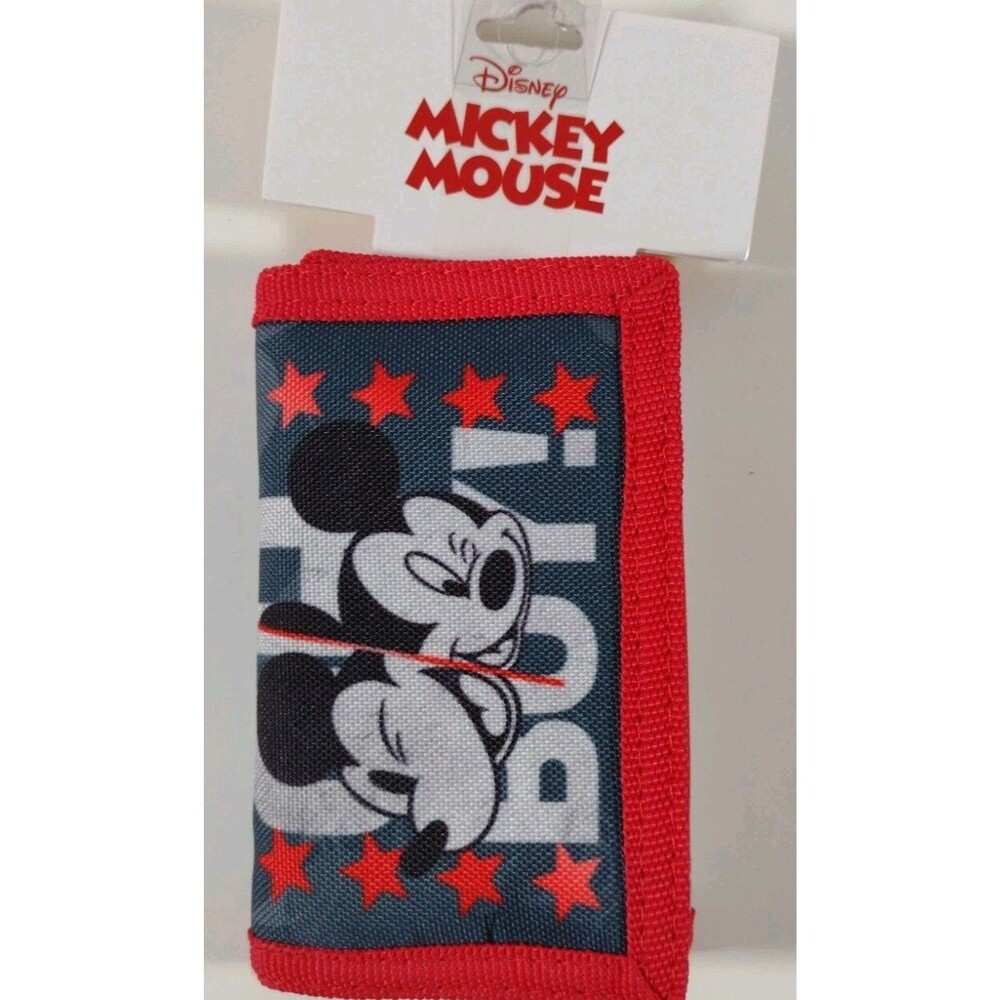 New Mickey Mouse Disney 90 Years Of Mickey Tri Fold Wallet